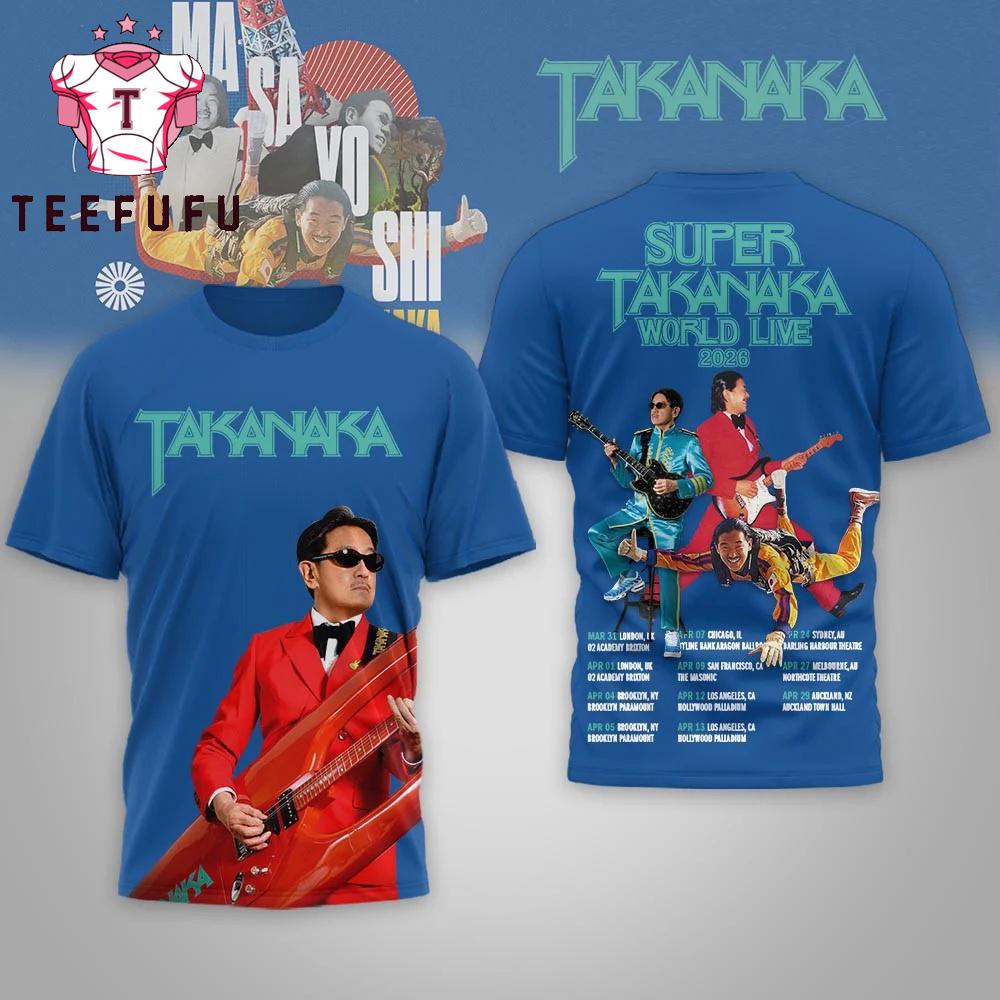 Super Takanaka 2026 Tour 3D Shirt