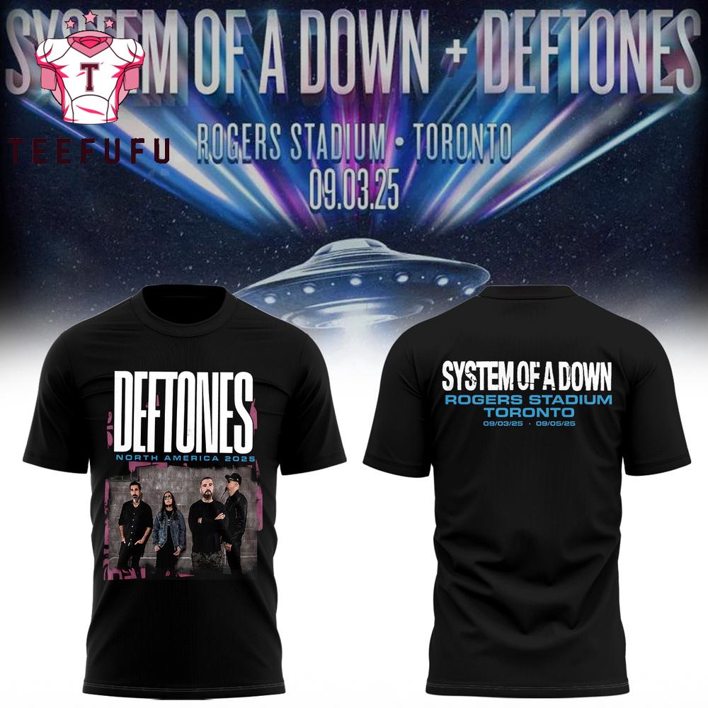 System Of A Down Deftones Tour 2025 Graphic 3D Shirt