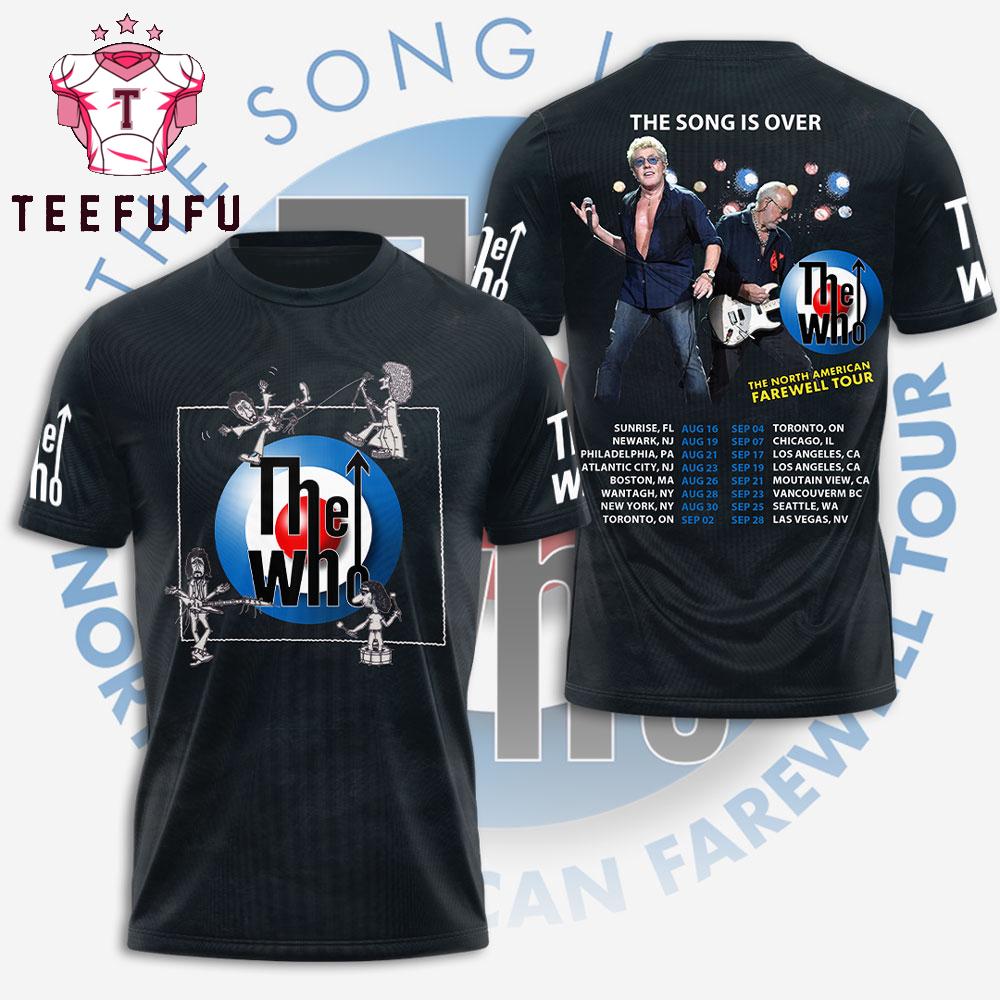 The Who the Song is Over North American Farewell Tour Black 3D Shirt