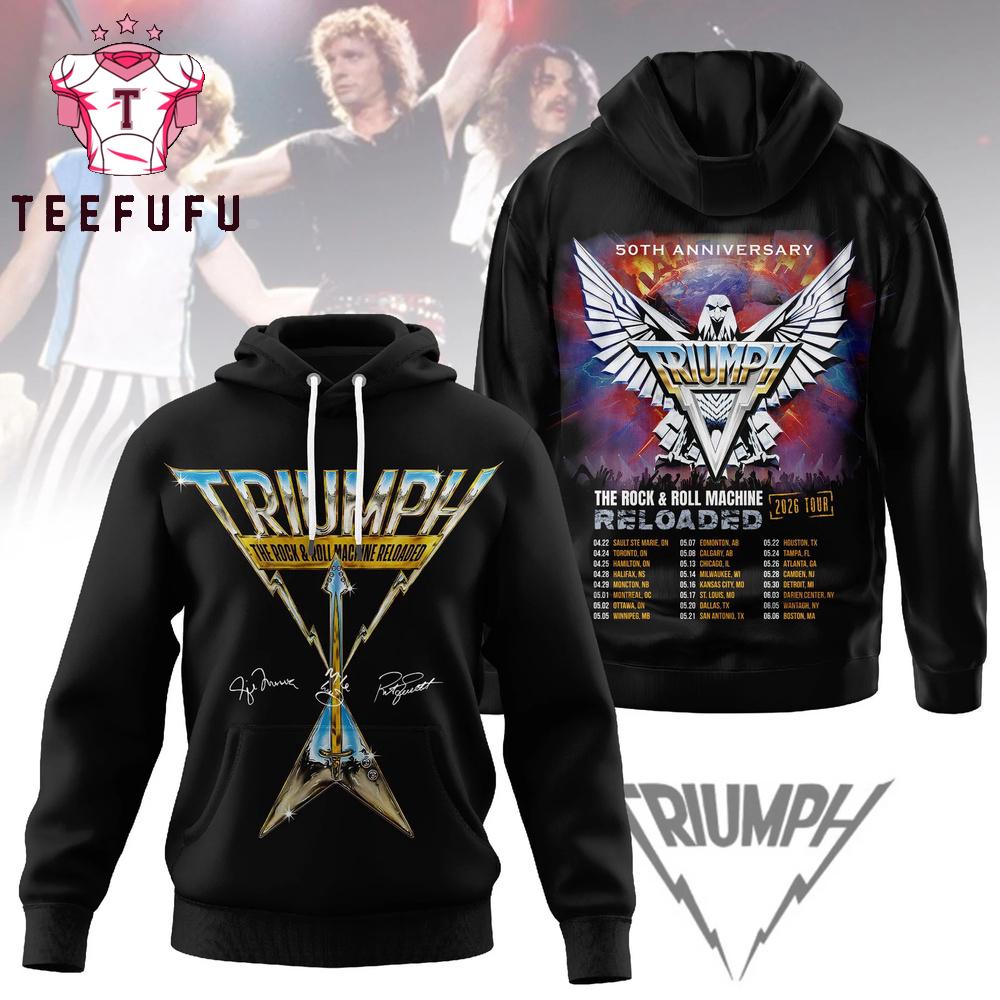 Triumph 50th Anniversary 2026 Tour Hoodie