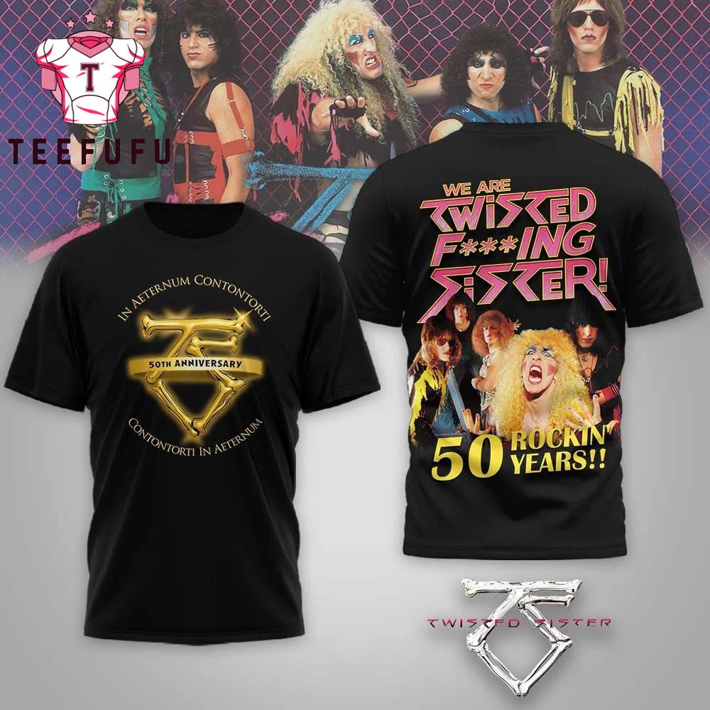 Twisted Sister 50th Anniversary 3D Shirt