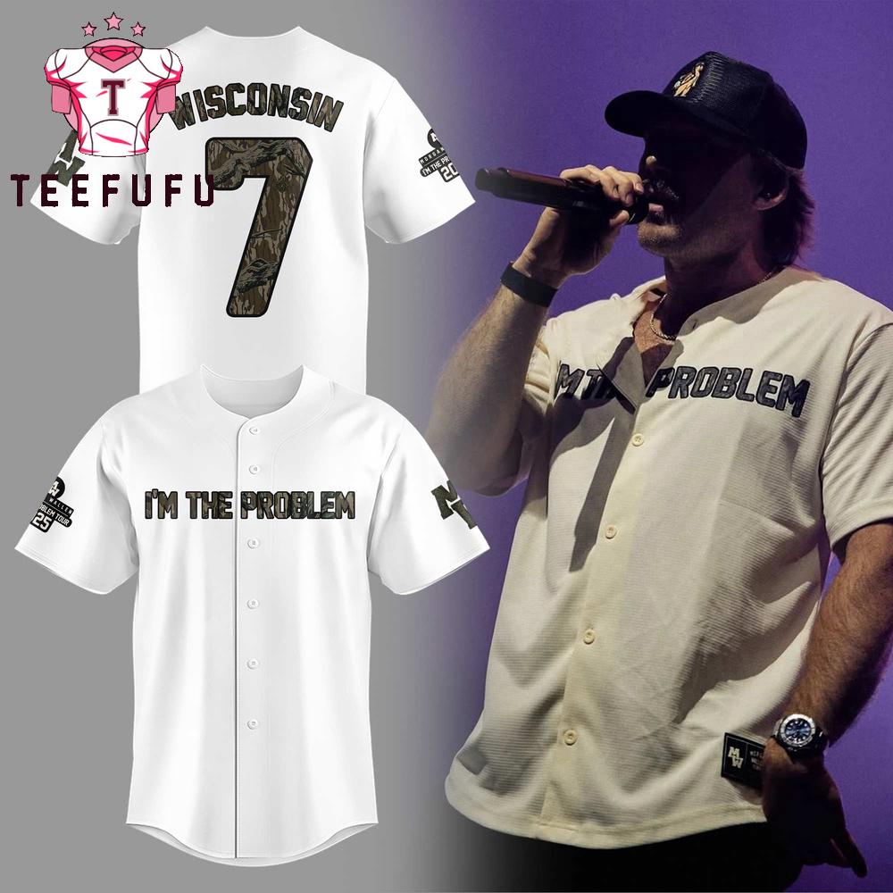 Wisconsin Badgers x Morgan Wallen I’m The Problem 2025 Baseball Jersey