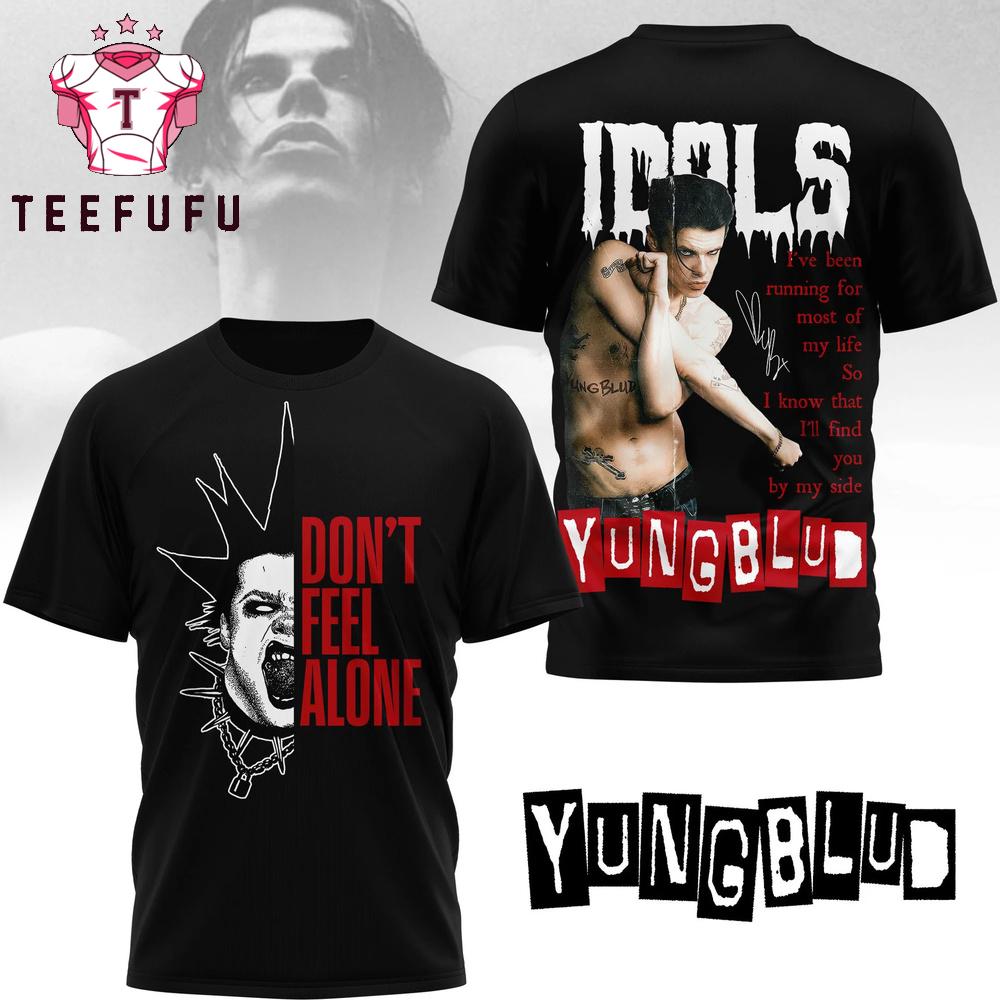 Yungblud Don't Feel Alone 2026 Unisex Black T Shirt