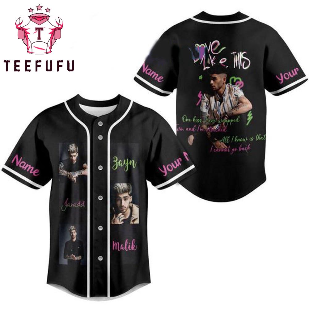 Zain Javadd Malik Love Like This Personalized Baseball Jersey